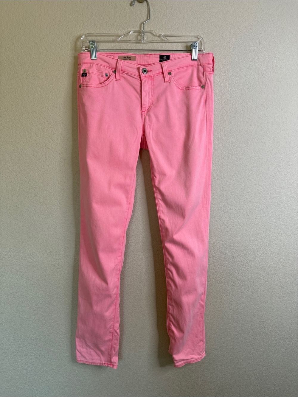 AG the Stilt pink skinny jeans size 28 EUC